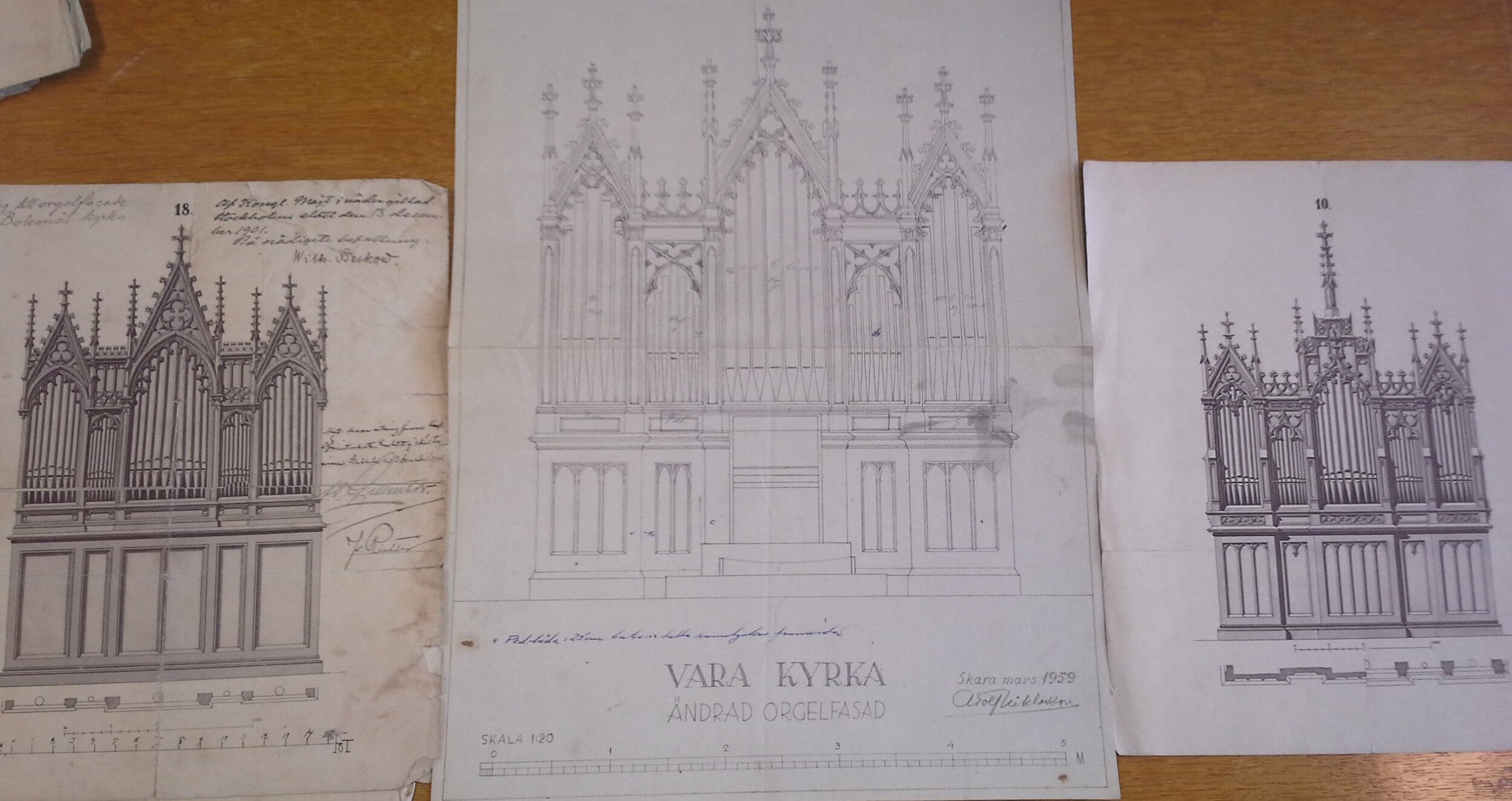 Ritningar till Vara kyrka
